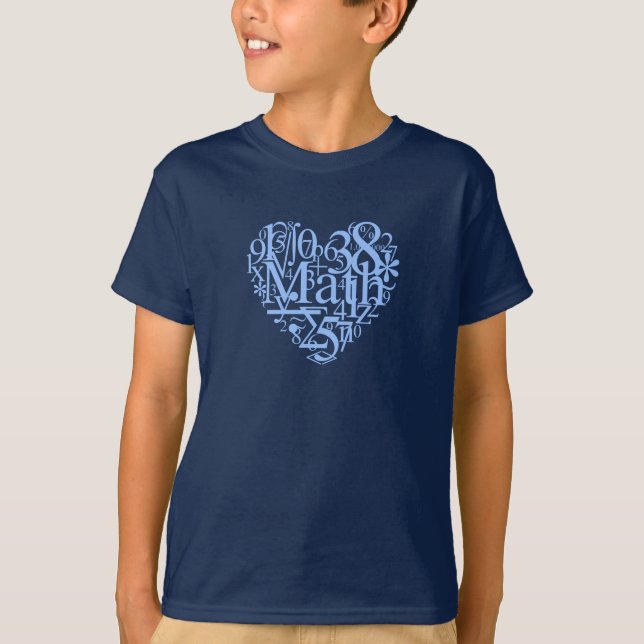 I Love Math T-Shirt (Front)