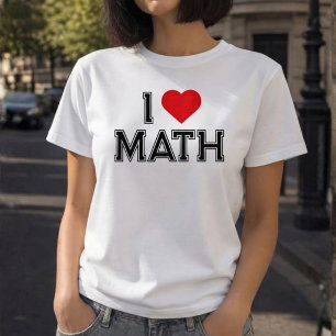 I Love Math Vintage Retro Math T-Shirt