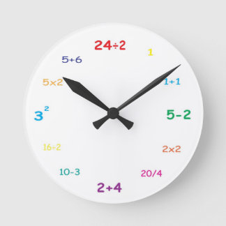 I love math! wall clock