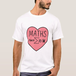 I Love Maths Heart T-Shirt
