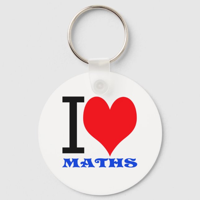 I love maths key ring (Front)