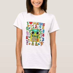 I Love Maths T Shirt for Teachers and Schools