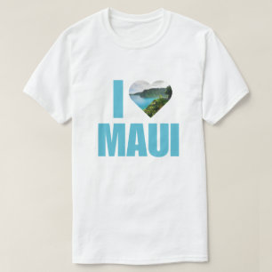 I Love Maui Hawaii Cute Hawaiian Vacation T-Shirt