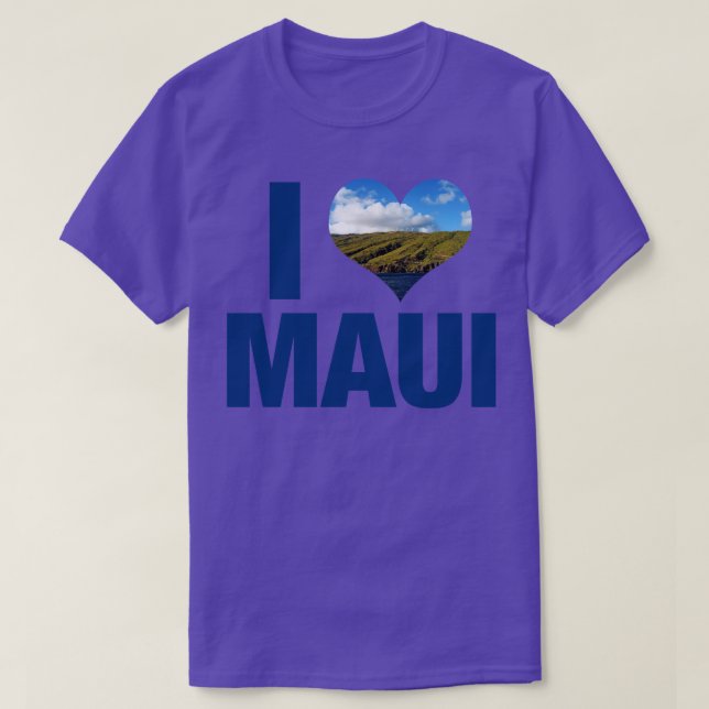 I Love Maui T-Shirt (Design Front)