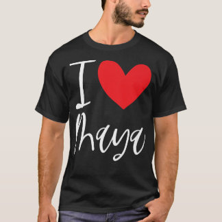 I Love Maya Name Personalized Girl Woman Bff Frien T-Shirt