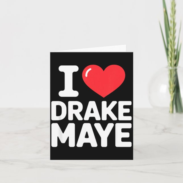 I Love Maye  Card (Front)
