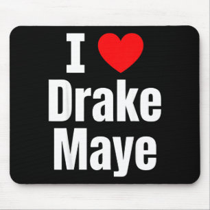 I Love Maye Football Fan  Mouse Mat