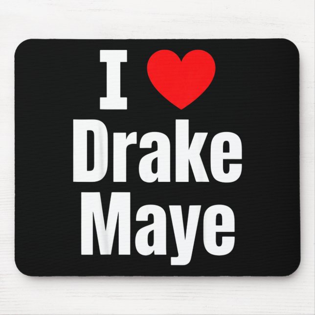 I Love Maye Football Fan  Mouse Mat (Front)