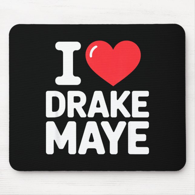 I Love Maye  Mouse Mat (Front)