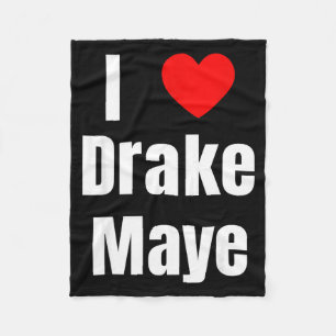 I Love Maye Qb Football Fan Fleece Blanket
