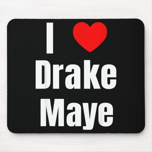 I Love Maye Qb Football Fan  Mouse Mat (Front)