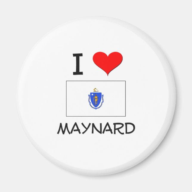I Love Maynard Massachusetts Magnet (Front)