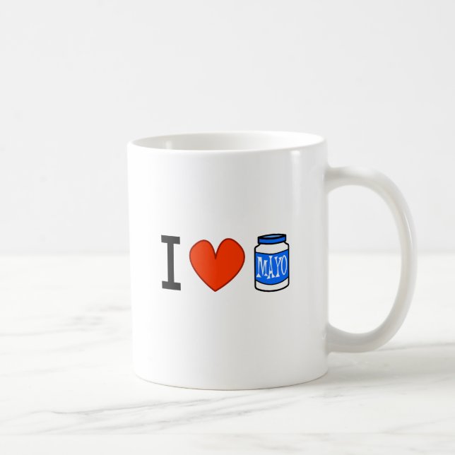 I Love Mayo! Coffee Mug (Right)
