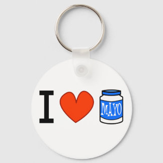 I Love Mayo! Key Ring