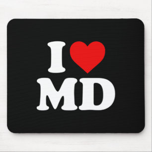 I Love Md Heart Maryland Mouse Mat