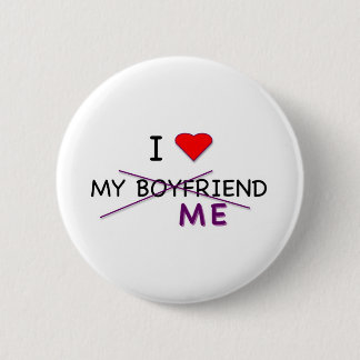 I LOVE ME 6 CM ROUND BADGE