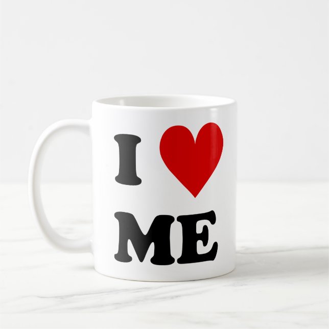 I Love Me Heart Coffee Mug (Left)