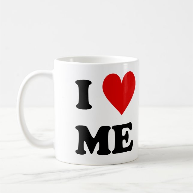 I Love Me Heart Coffee Mug (Left)