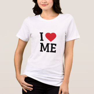 I Love Me Self Love White Girls T-Shirt Tri-Blend Shirt