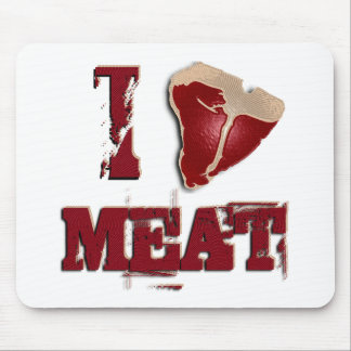 I Love Meat Mouse Mat