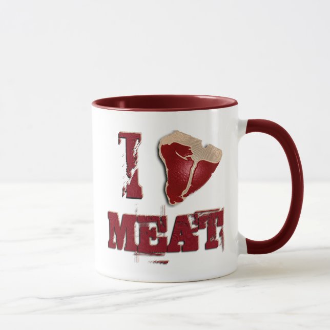 I Love Meat Mug (Right)