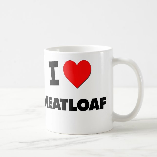 I Love Meatloaf Coffee Mug (Right)