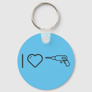 I Love Mechanical Key Ring
