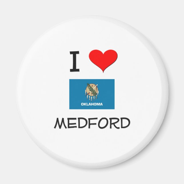 I Love Medford Oklahoma Magnet (Front)