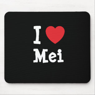 I love Mei heart T-Shirt Mouse Mat