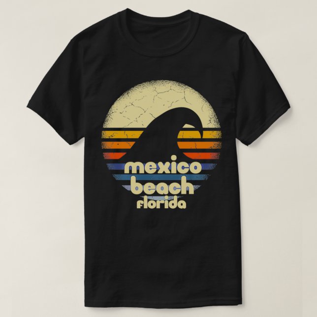 I Love Meico Beach Florida Ocean Wave FL  T-Shirt (Design Front)