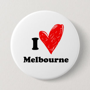 I love Melbourne 7.5 Cm Round Badge