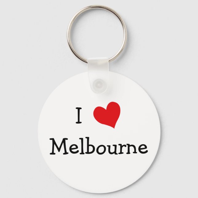 I Love Melbourne Key Ring (Front)