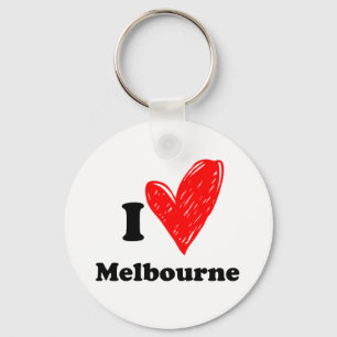I Love Melbourne Key Ring
