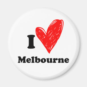 I Love Melbourne Magnet