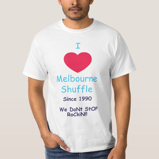 I love Melbourne Shuffle Tee (Front)