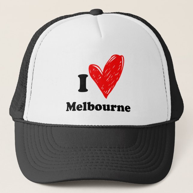 I love Melbourne Trucker Hat (Front)