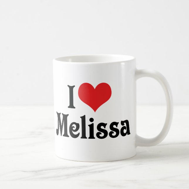 I Love Melissa Coffee Mug (Right)