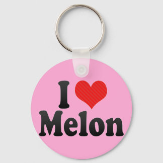 I Love Melon Key Ring