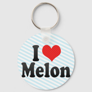 I Love Melon Key Ring