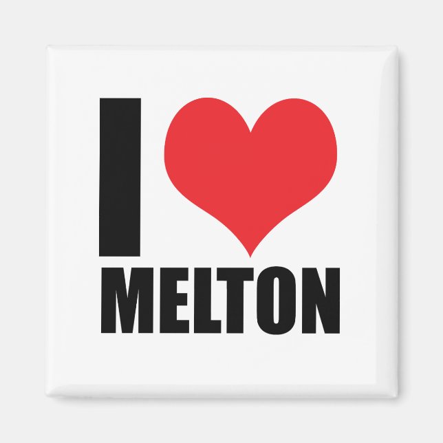 I love Melton Magnet (Front)