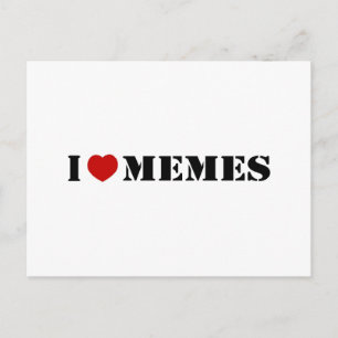 I Love Memes Postcard
