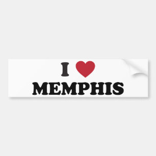 I Love Memphis Bumper Sticker