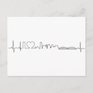 I love Memphis in an extraordinary ecg style Postcard