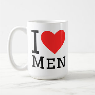 I love men coffee mug
