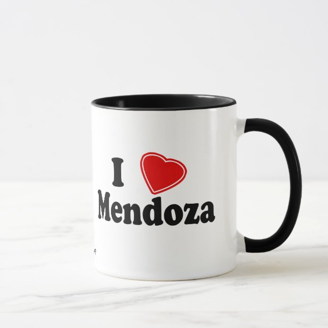 I Love Mendoza Mug (Right)