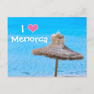 I Love Menorca Postcard