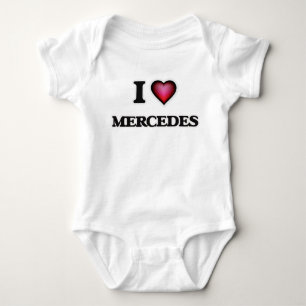 I Love Mercedes Baby Bodysuit
