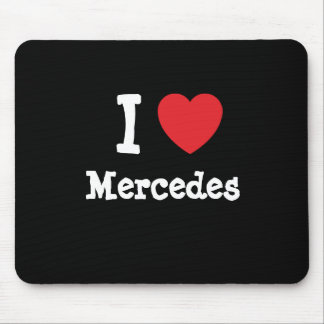 I love Mercedes heart T-Shirt Mouse Mat