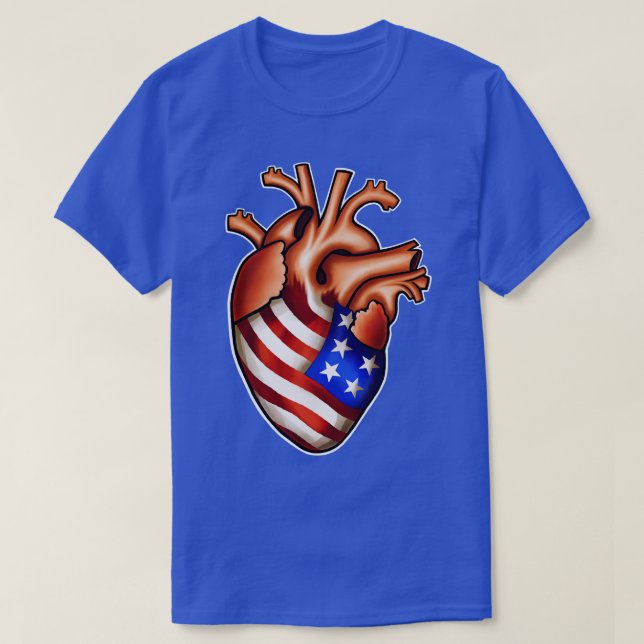 I love MericaMerica in my heart T-Shirt (Design Front)