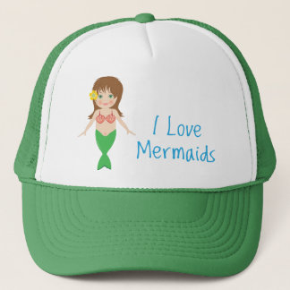 I Love Mermaids Trucker Hat
